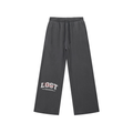 "Found" Snow Washed Raw Edge Sweatpants