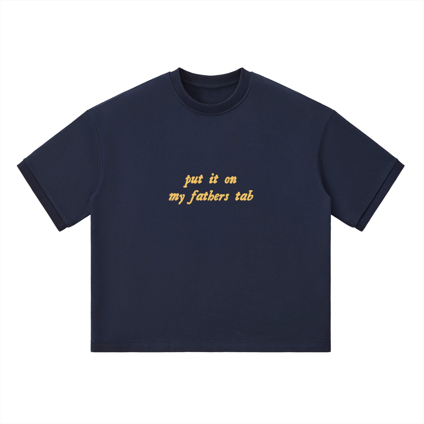 "Fathers Tab" Unisex Heavyweight Boxy T-Shirt