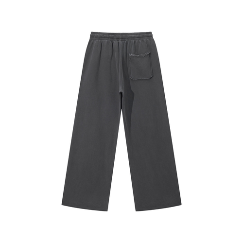 "Found" Snow Washed Raw Edge Sweatpants