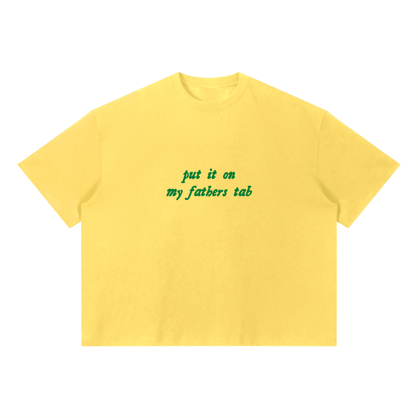 "Fathers Tab" Unisex Boxy T-Shirt